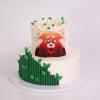 Tort Copii Personalizat Panda Rosu (Turning Red)-1