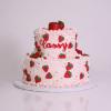 Tort „Cassy” Cu Capsuni si Flori Delicate-1