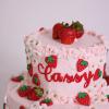 Tort „Cassy” Cu Capsuni si Flori Delicate-2