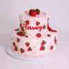 Tort „Cassy” Cu Capsuni si Flori Delicate-3