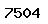 numbers